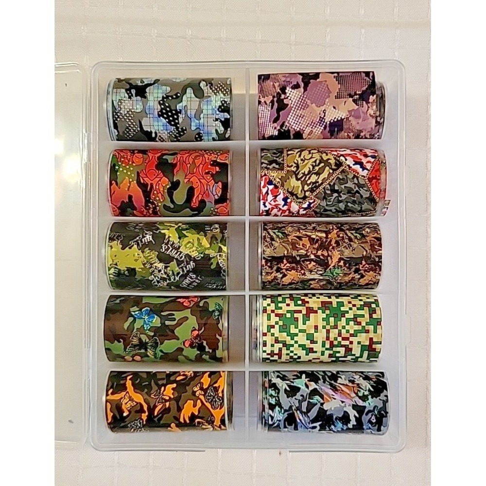 Transfer Foil camo themed 10 piece